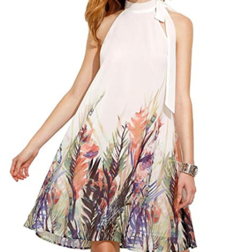 NWOT Floerns Summer Chiffon Sleeveless Party Dress